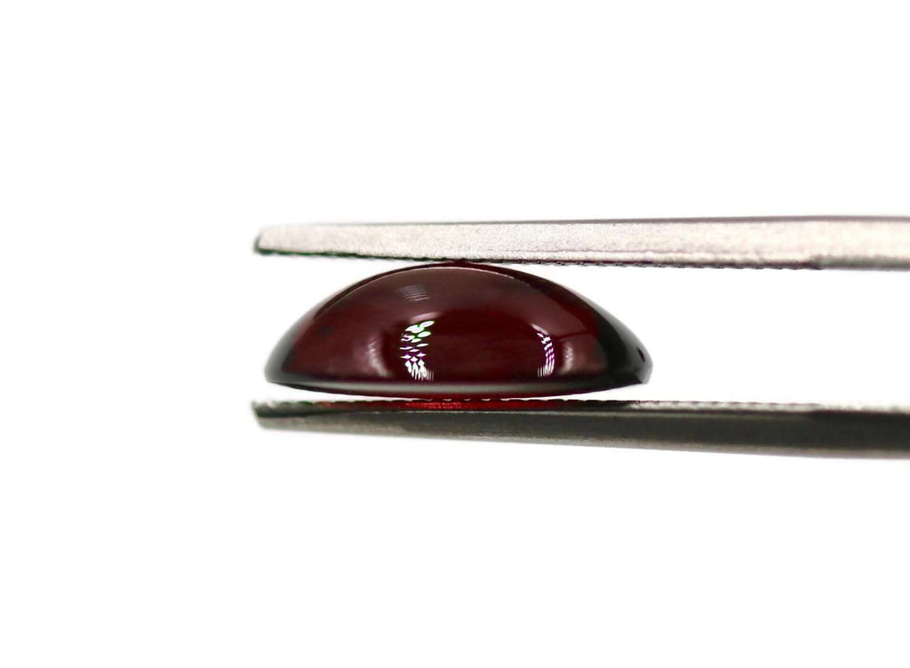 Garnet Natural Garnet January Birthstone Purple Garnet Garnet gemstone Rhodolite Garnet Garnet cabochon Red garnet DIY 12x10mm 4.54ct-Planet Gemstones