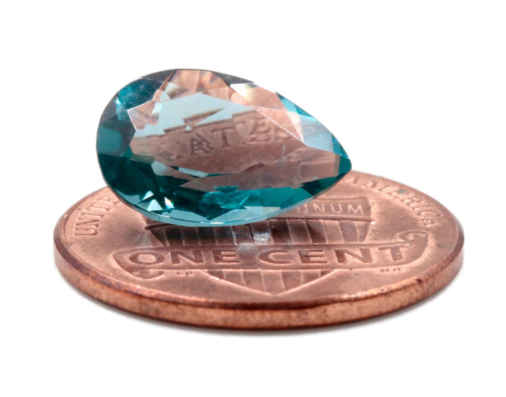 Natural Flourite Flourite Crystal Flourite Flourite Stone Teal Blue Flourite Loose Stone Jewelry Supplies DIY Jewelry 12 x 8 Pear Cut 3.5ct-Planet Gemstones