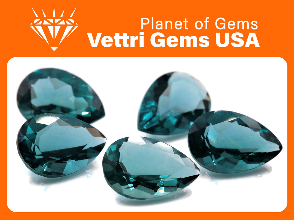 Flourite Pear 15x10mm-Planet Gemstones