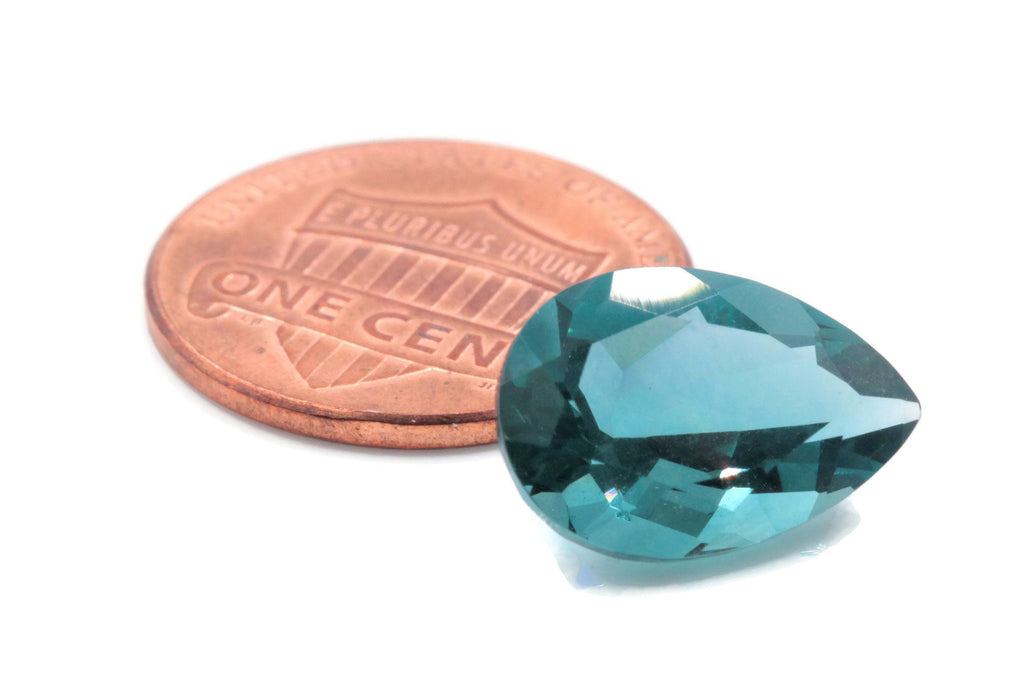 Flourite Pear 15x10mm-Planet Gemstones