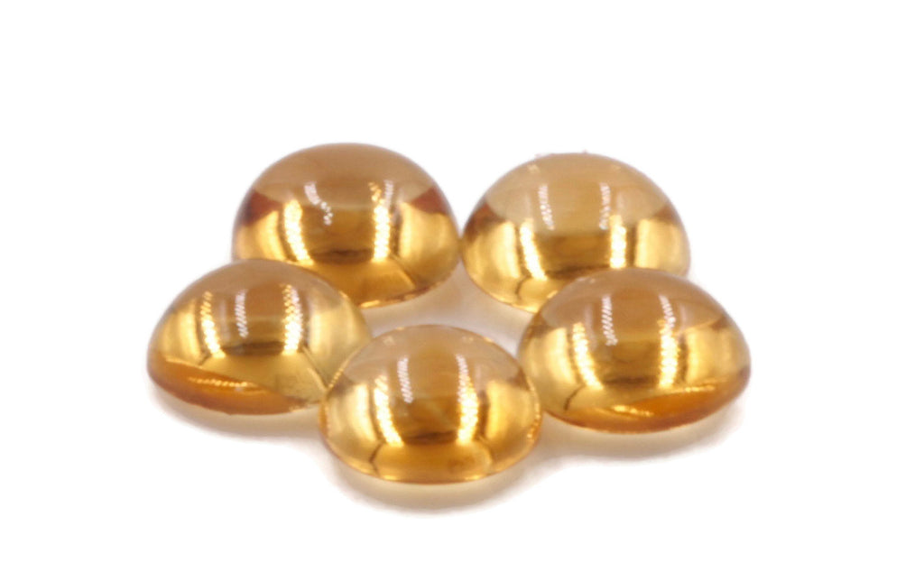 Citrine Cabochon 5mm-Planet Gemstones