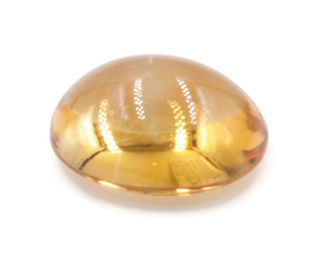 Natural Citrine Quartz Citrine Cabochon Citrine Gemstone November Birthstone DIY Jewelry Supply Golden Citrine Quartz 9x7mm 1.90ct-Planet Gemstones