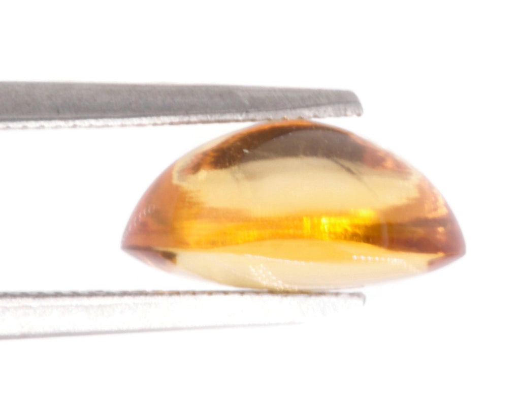 Natural Citrine Quartz Citrine Cabochon Citrine Gemstone November Birthstone DIY Jewelry Supply Golden Citrine Quartz 9x11mm 3.59ct-Planet Gemstones