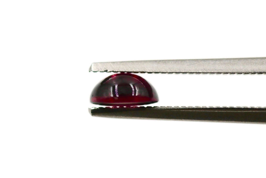 Garnet Natural Garnet January Birthstone Purple Garnet Garnet gemstone Rhodolite Garnet Garnet cabochon Red garnet DIY 6mm 1.20ct-Planet Gemstones