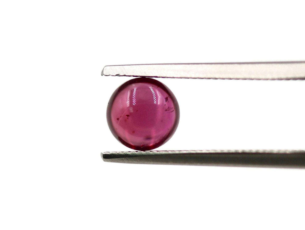 Garnet Natural Garnet January Birthstone Purple Garnet Garnet gemstone Rhodolite Garnet Garnet cabochon Red garnet DIY 6mm 1.20ct-Planet Gemstones