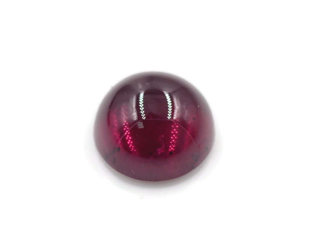 Garnet Natural Garnet January Birthstone Purple Garnet Garnet gemstone Rhodolite Garnet Garnet cabochon Red garnet DIY 7mm 1.97ct-Planet Gemstones