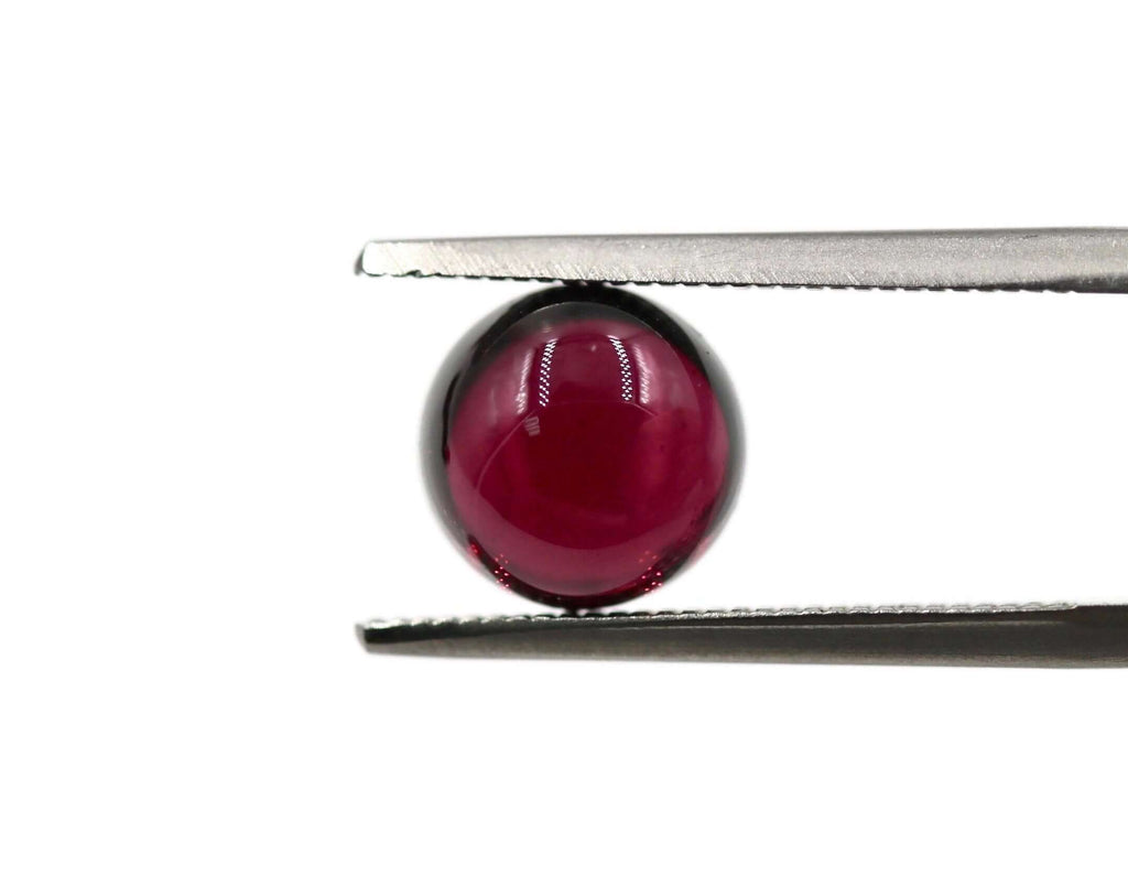 Garnet Natural Garnet January Birthstone Purple Garnet Garnet gemstone Rhodolite Garnet Garnet cabochon Red garnet DIY 8mm 2.93ct-Planet Gemstones