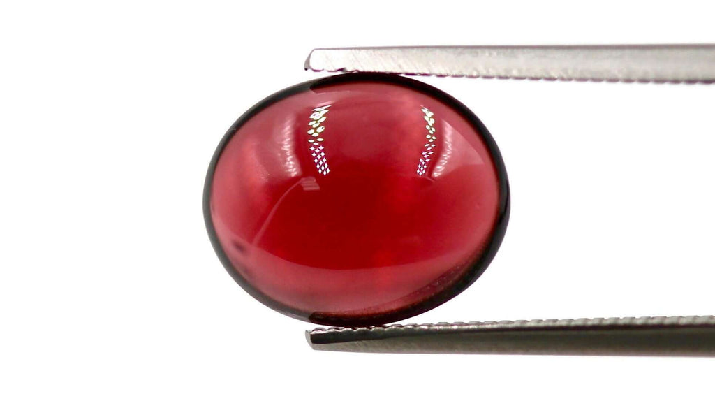 Garnet Natural Garnet January Birthstone Purple Garnet Garnet gemstone Rhodolite Garnet Garnet cabochon Red garnet DIY 12x10mm 4.54ct-Planet Gemstones