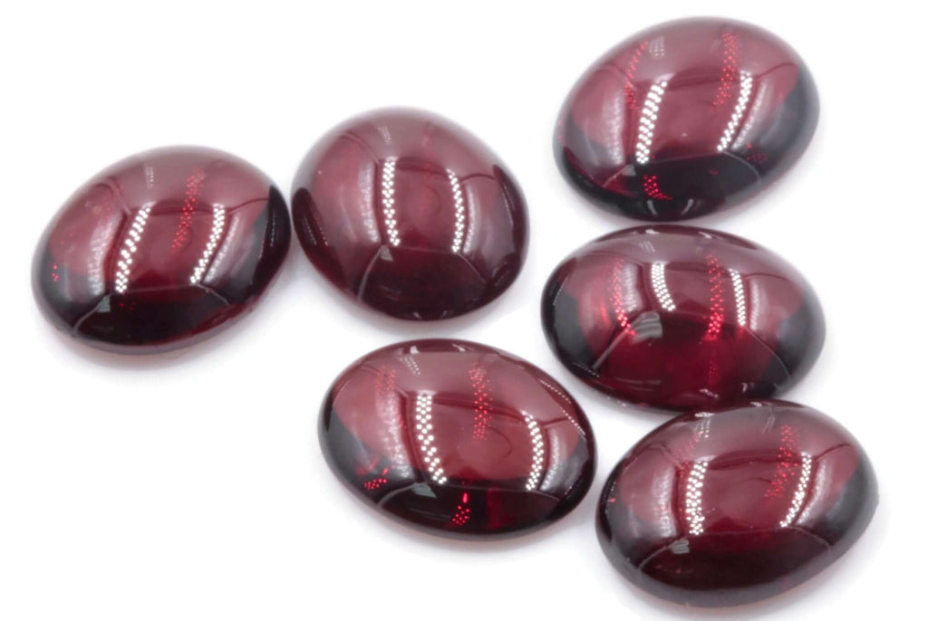 Garnet Natural Garnet January Birthstone Purple Garnet Garnet gemstone Rhodolite Garnet Garnet cabochon Red garnet DIY 12x10mm 4.54ct-Planet Gemstones