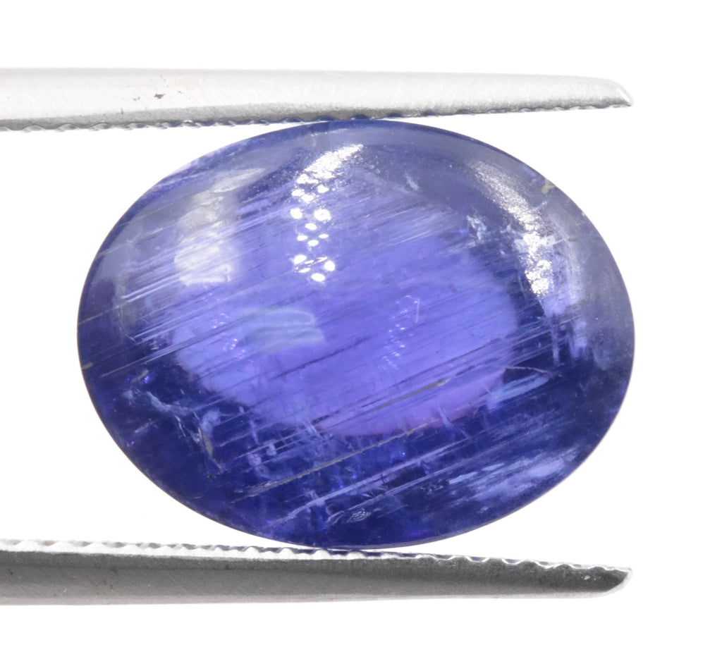 Natural tanzanite Tanzanite Gemstone December birthstone DIY Jewelry Tanzanite Jewelry Supplies OV 10x8mm 3.0ct SKU:113024-Tanzanite-Planet Gemstones