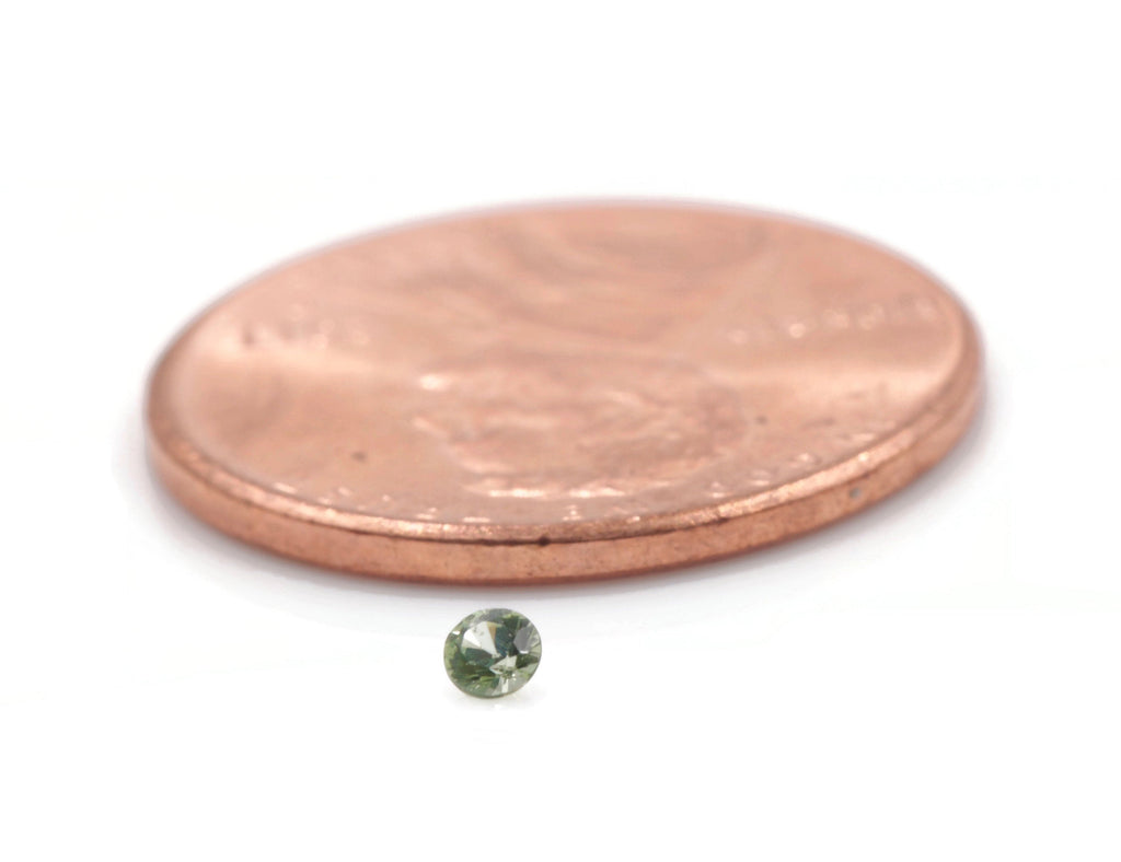 Natural Sapphire Green Melee Sapphire loose stone loose sapphire birthstone Sapphire Gemstone DIY Jewelry 2mm SKU:113039-Planet Gemstones