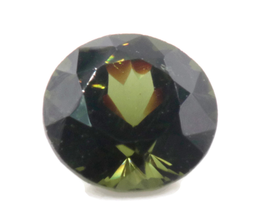 Natural Green Zircon Gemstone Faceted Green Zircon Loose Stone December Birthstone Genuine Green Zircon Stone Round 2.50ct 4mm SKU:113057-Planet Gemstones