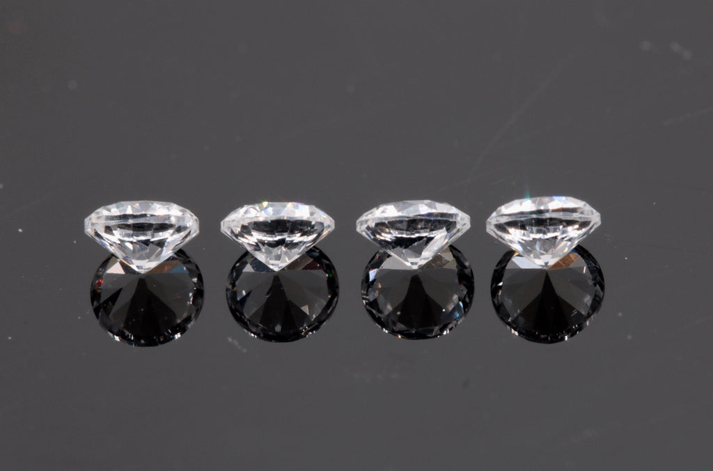 White sapphire Round 4mm-Planet Gemstones