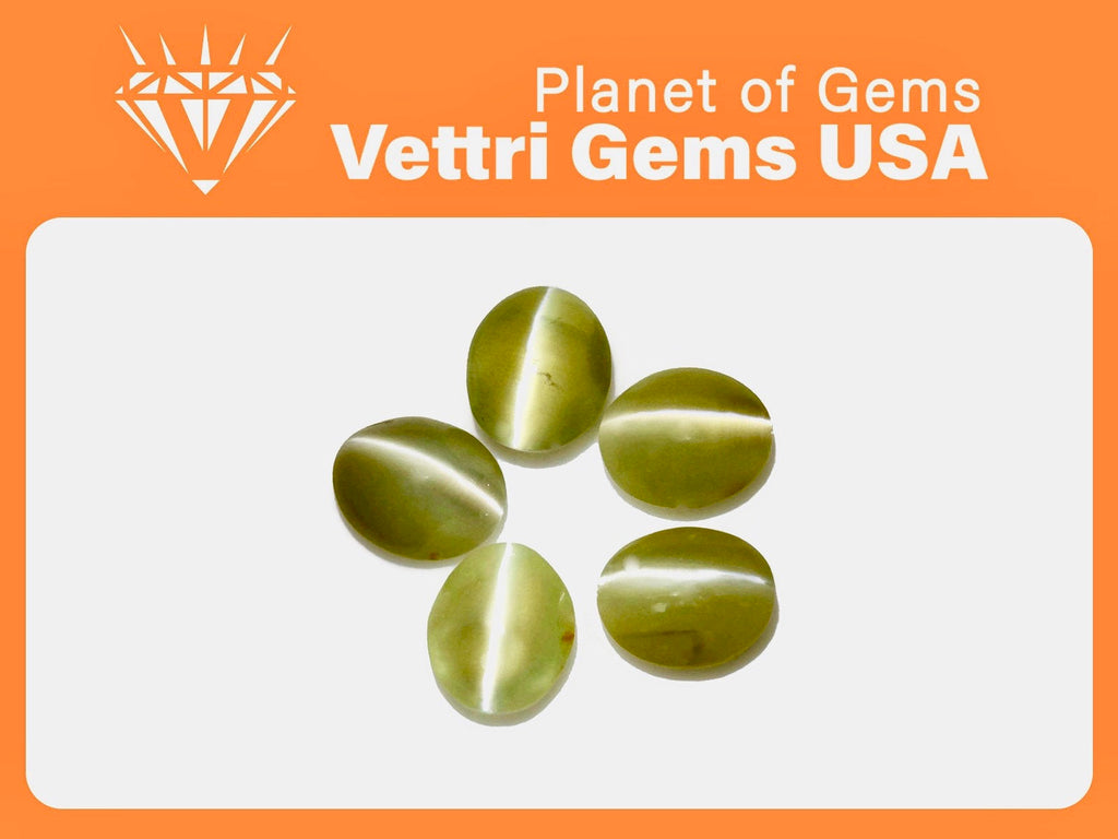 Chrysoberyl Cats Eye 5x4mm-Planet Gemstones