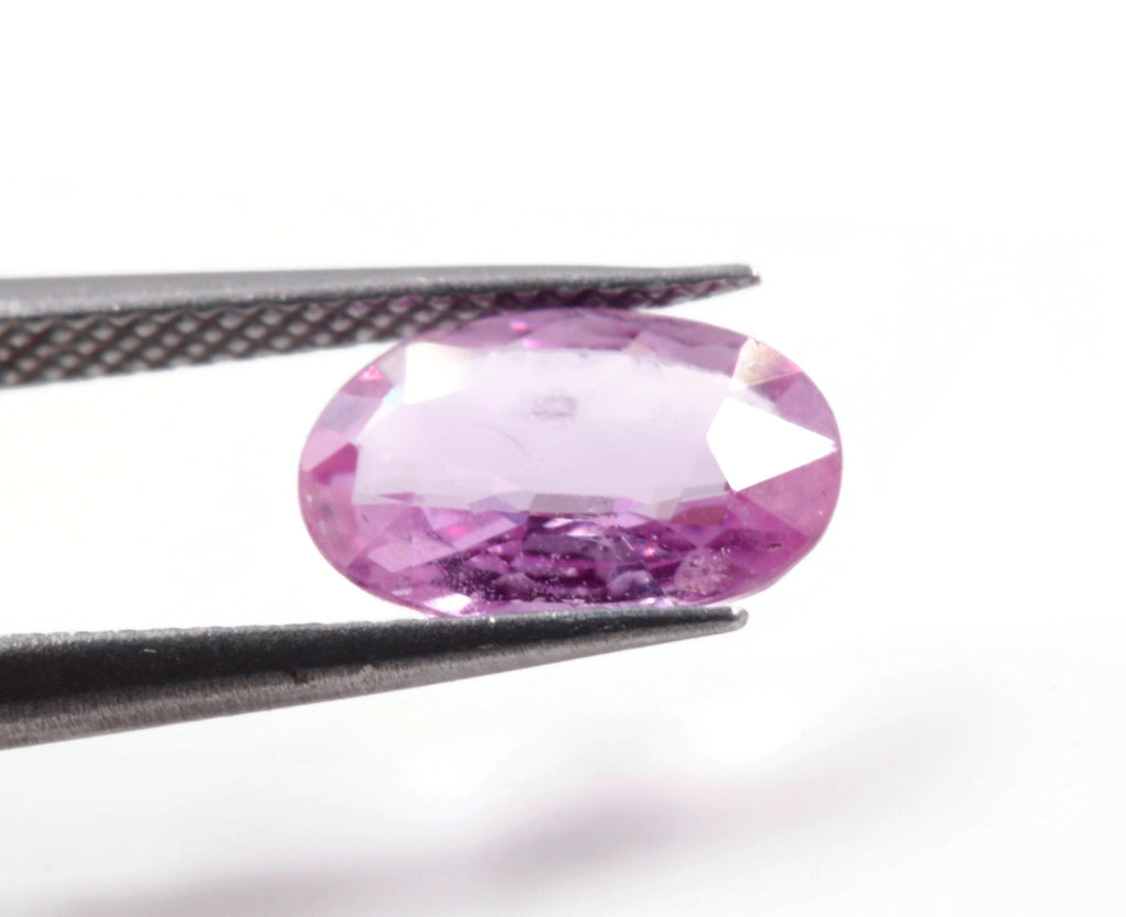 Natural Pink Sapphire Ov 7x5mm 0.90ct September Birthstone Sapphire Gemstone DIY Jewelry Supply Sapphire healing stone sapphire SKU:113134-Planet Gemstones