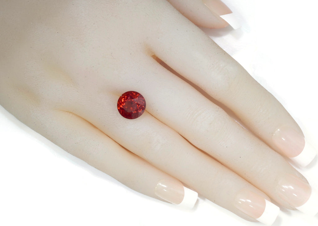 Spessartite | Natural Spessartite Garnet | Mandarin Spessartite Garnet | Orange Garnet |January Gemstone | RD 10.3mm 4.86ct SKU:112939-Planet Gemstones