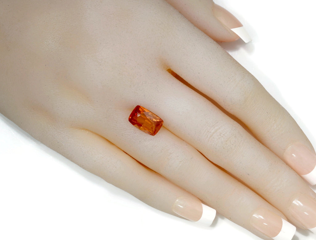 Spessartite | Natural Spessartite Garnet | Mandarin Spessartite Garnet | Orange Garnet | January Gemstone | CUS 11.9x7.9mm 4.69ct SKU:112937-Planet Gemstones