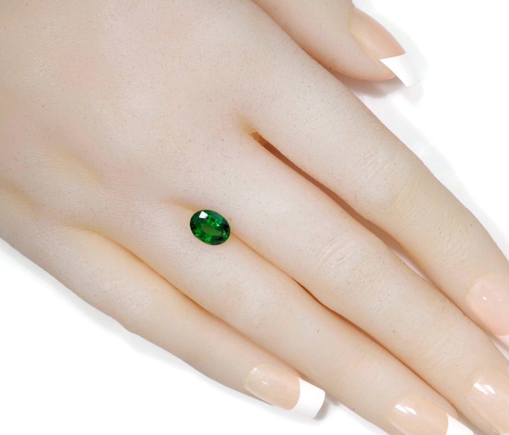 Tsavorite Natural Tsavorite Garnet January Gemstone Green Garnet Tsavorite 8.4x6.4mm OV Tsavorite Garnet Loose Stone 1.88ct SKU:113135-Planet Gemstones