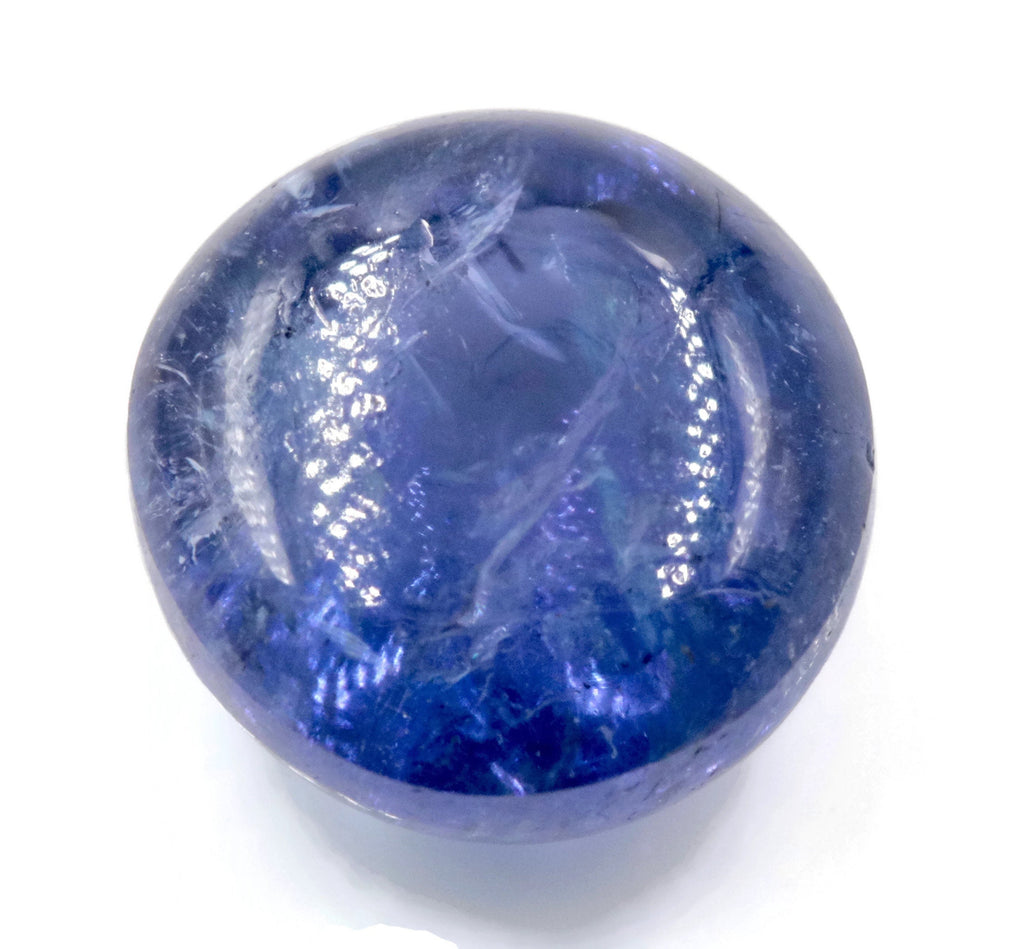 Natural tanzanite tanzanite gemstone december birthstone DIY jewelry tanzanite tanzanite diy jewelry supplies RD 12mm 9ct SKU: 12877-Tanzanite-Planet Gemstones