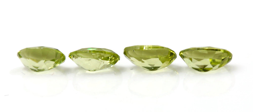 Peridot Natural Peridot Green Peridot Peridot Gemstone August Birthstone DIY Jewelry Supplies 4PCS OV 2ct 6x4mm Gift for Her SKU:113113-Planet Gemstones