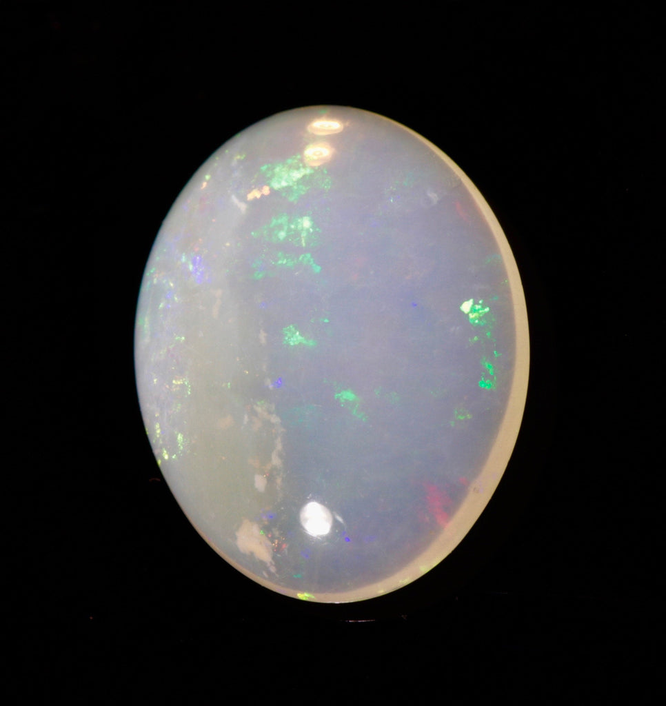 Natural Ethiopian Opal Loose Ethiopian Opal Rainbow Fire Opal Ethiopian Oval Cabochon DIY Jewelry Supplies 8x10mm 1.22ct SKU:113130-Planet Gemstones