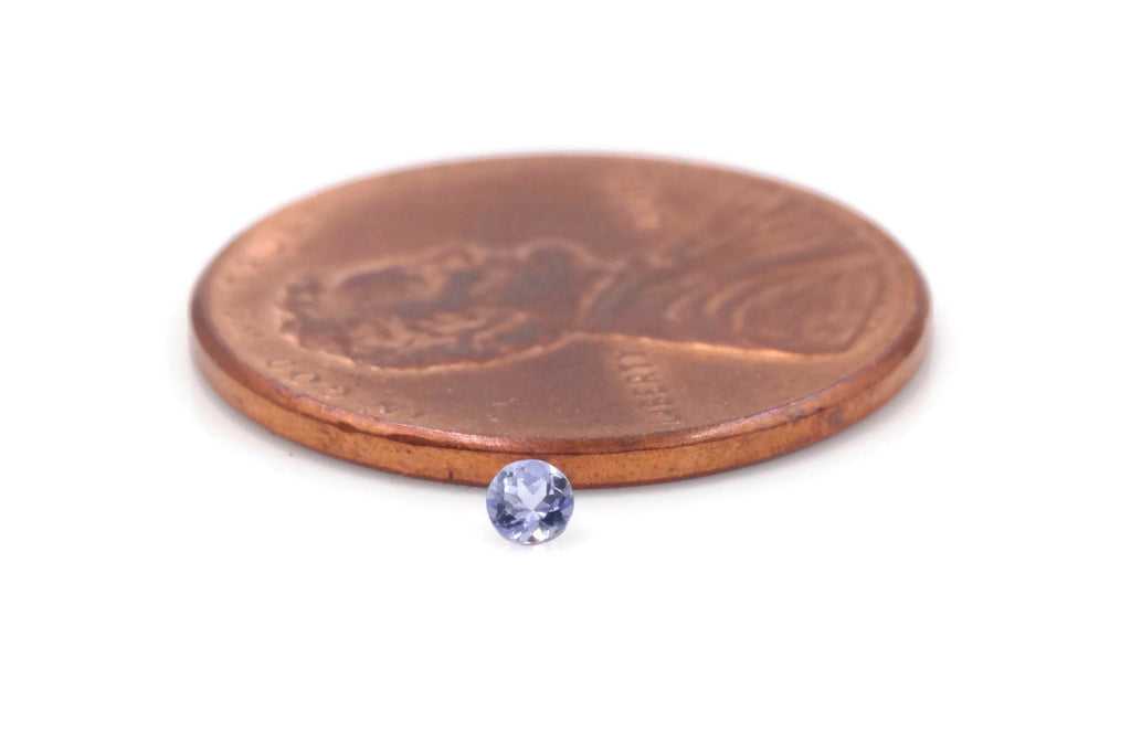 Natural tanzanite tanzanite Gemstone Melee Tanzanite Gemstone Jewelry Tanzanite DIY jewelry supplies RD 3mm 5ct SKU:113061-Tanzanite-Planet Gemstones