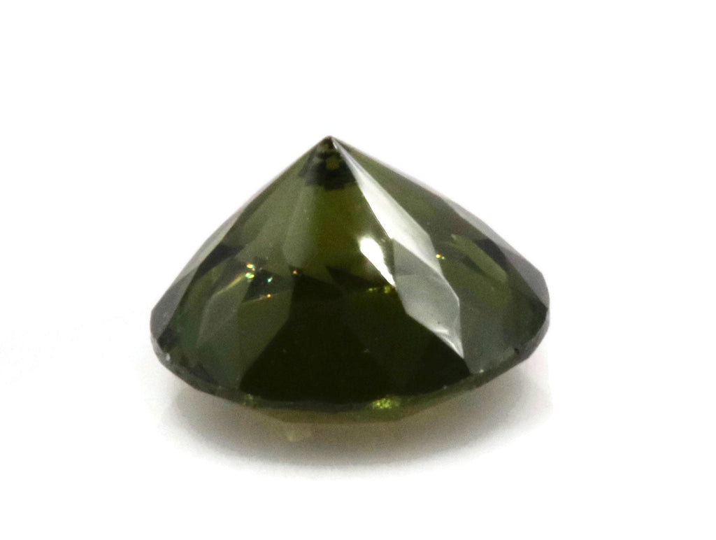 Natural Green Zircon Gemstone Faceted Green Zircon Loose Stone December Birthstone Genuine Green Zircon Stone Round 2.50ct 4mm SKU:113059-Planet Gemstones