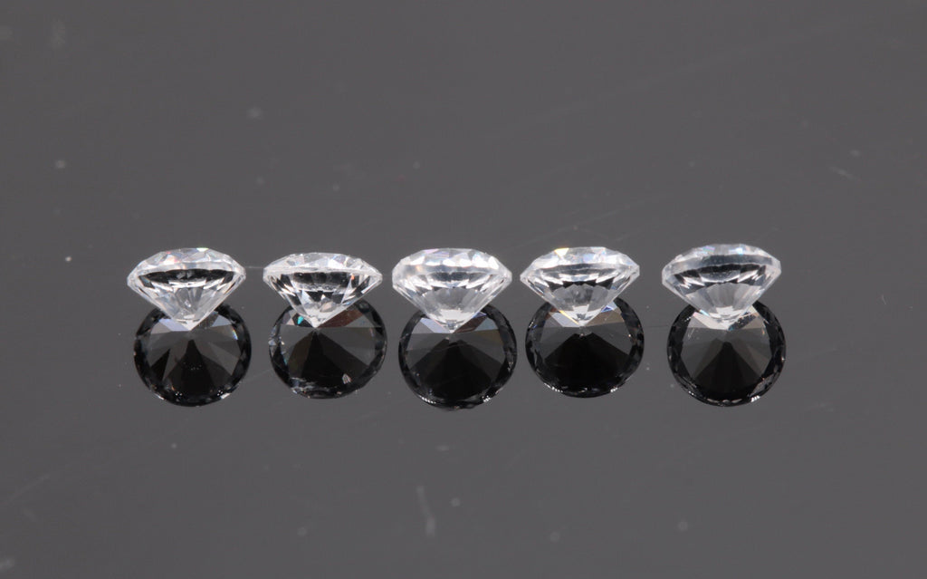 White sapphire Round 3.5mm-Planet Gemstones