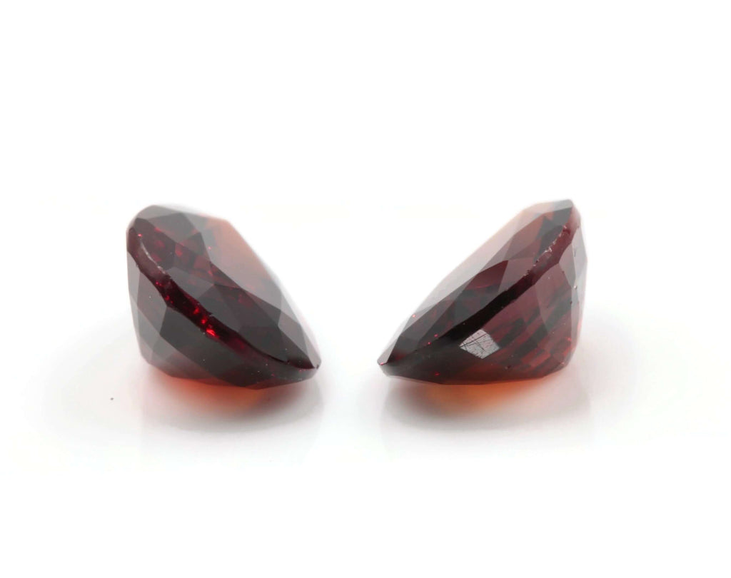 Hessonite Garnet Natural Hessonite Orange Garnet gemstone Hessonite Garnet Pair 11x8mm PR 6.50ct Loose Stones SKU:113127-Planet Gemstones