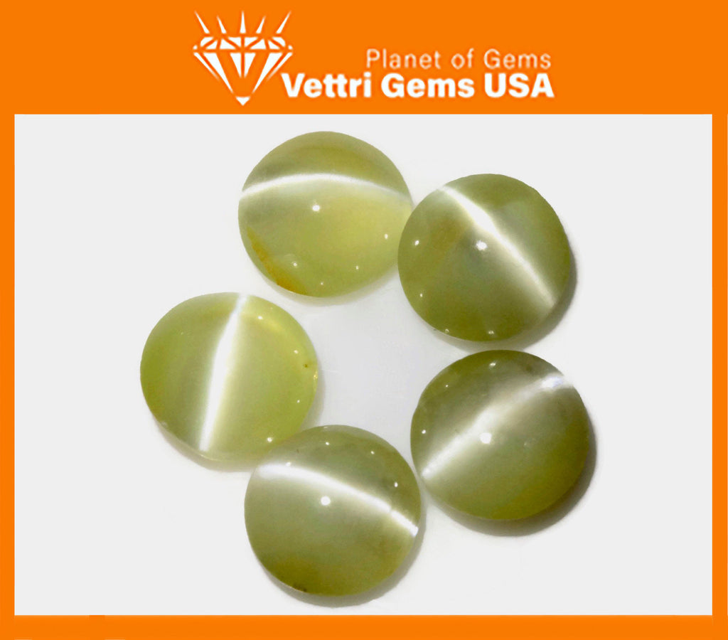 Chrysoberyl Cats Eye Round 5mm-Planet Gemstones