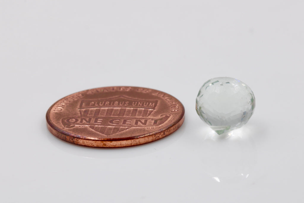 Prasiolite Briolette 8mm-Planet Gemstones