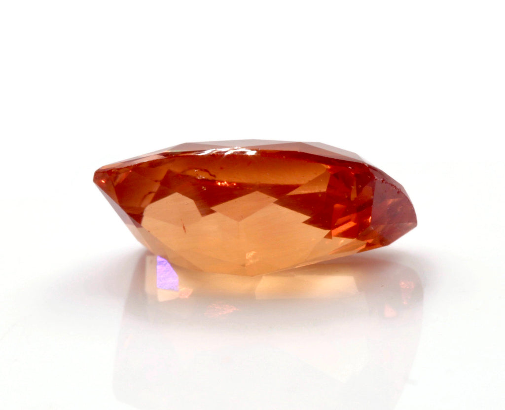 Spessartite | Natural Spessartite Garnet | Mandarin Spessartite Garnet | Orange Garnet | January Gemstone | CUS 11.9x7.9mm 4.69ct SKU:112937-Planet Gemstones