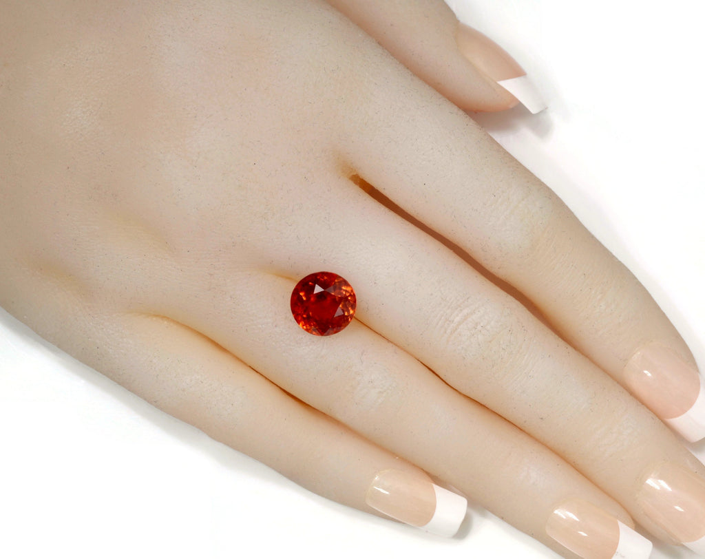 Spessartite | Natural Spessartite Garnet | Mandarin Spessartite Garnet | Orange Garnet |January Gemstone | RD 10mm 4.99ct SKU:112947-Planet Gemstones