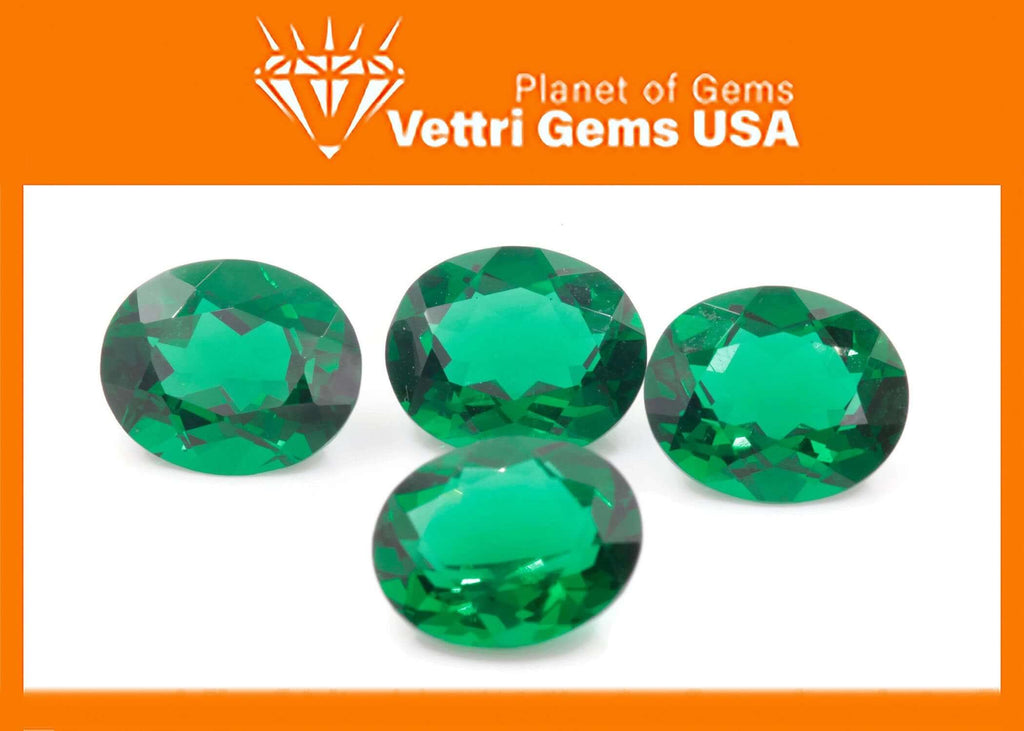 Emerald Simulated Zambian Emerald May Birthstone Emerald Gemstone Emerald Diy Jewelry Supplies Lab Created Emerald Oval 9x11mm 3ct-Planet Gemstones