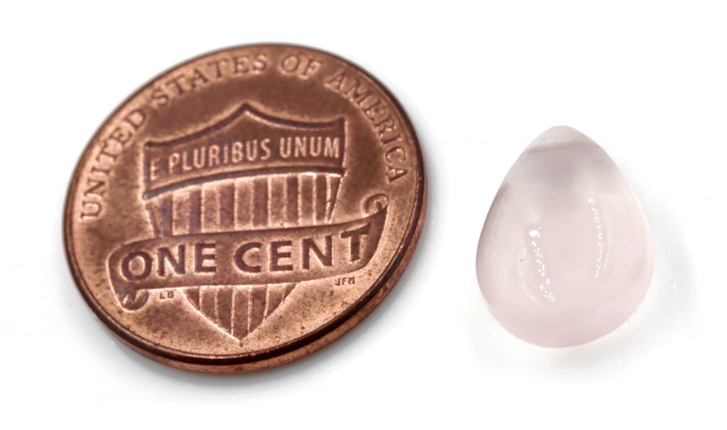 Natural Rose Quartz Gemstone Rose Quartz Stones Pink Quartz Stone Rose Quartz Drops DIY Jewelry Supplies PE 12X9mm 23.83ct SKU:113115-Planet Gemstones