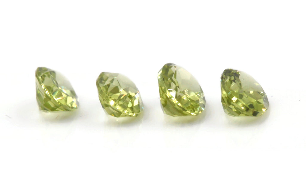 Peridot Natural Peridot Green Peridot Peridot Gemstone August Birthstone DIY Jewelry Supplies 4PCS OV 2ct 6x4mm Gift for Her SKU:113113-Planet Gemstones