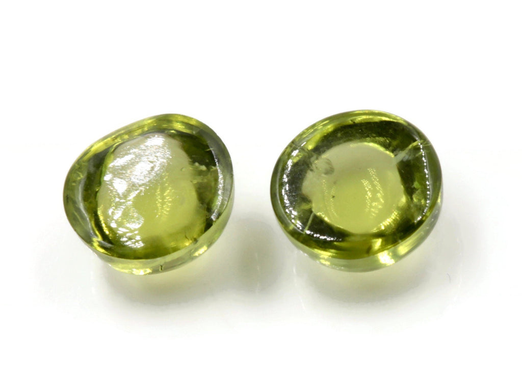 Natural Green Peridot Gemstone RD 8mm Approx 5ct Round Matching Pair August Birthstone DIY Jewelry Supplies Peridot Gift for Her SKU:113202-Planet Gemstones