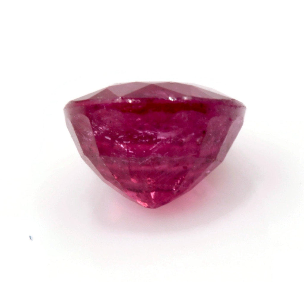 Natural Red Sapphire Gemstone Faceted Sapphire Loose Stone loose sapphire Birthstone Sapphire Red Sapphire RD 0.60ct 5mm SKU:113206-Planet Gemstones
