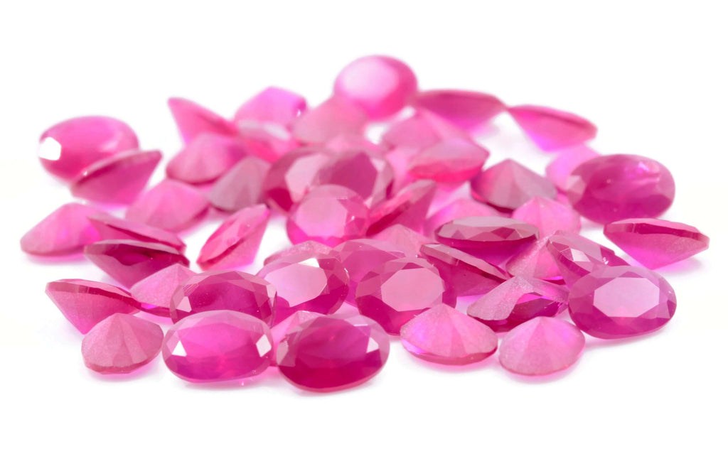 Lab Grown Ruby 50pcs 7x5mm-Planet Gemstones