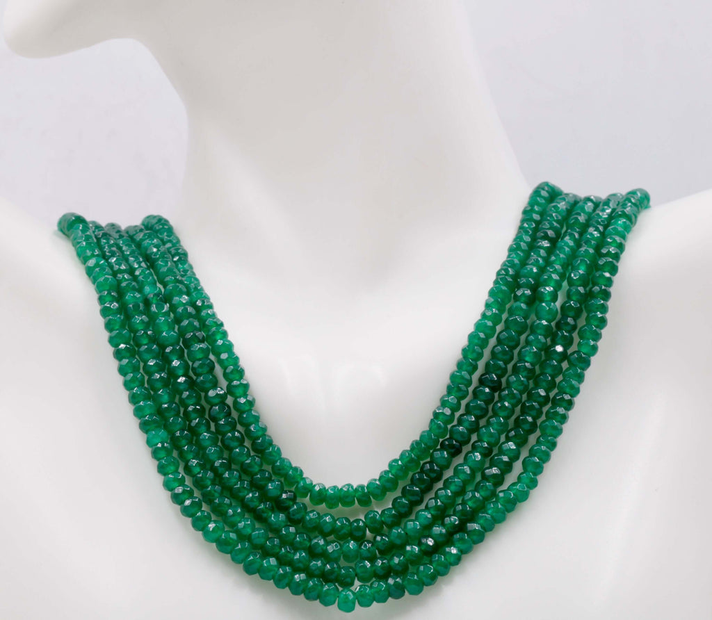 Genuine Emerald Quartz Beads Emerald Quartz Necklace Green gemstone Beads Emerald Gemstone Beads Green Jade Necklace Jade Bead NecklaceSKU:113270-Emerald-Planet Gemstones