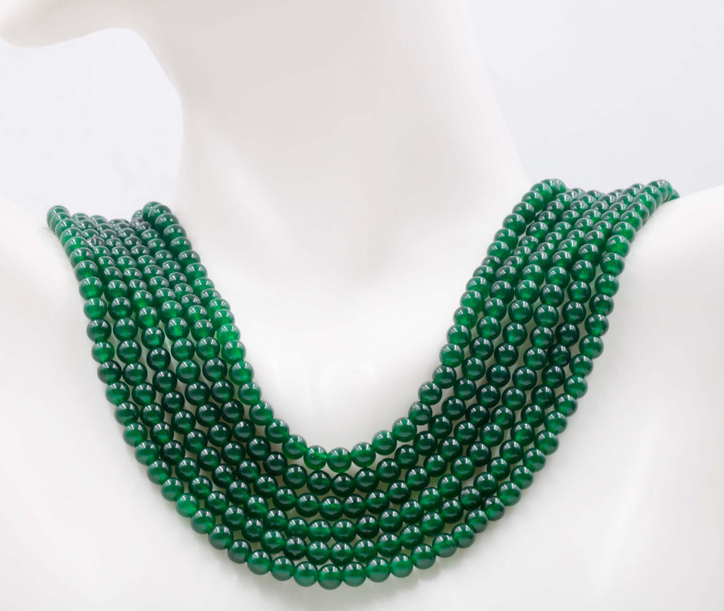 Genuine Emerald Beads Emerald Necklace Green gemstone Beads Emerald Gemstone Beads Green Jade Necklace Jade Bead NecklaceSKU:113266,113272-Emerald-Planet Gemstones