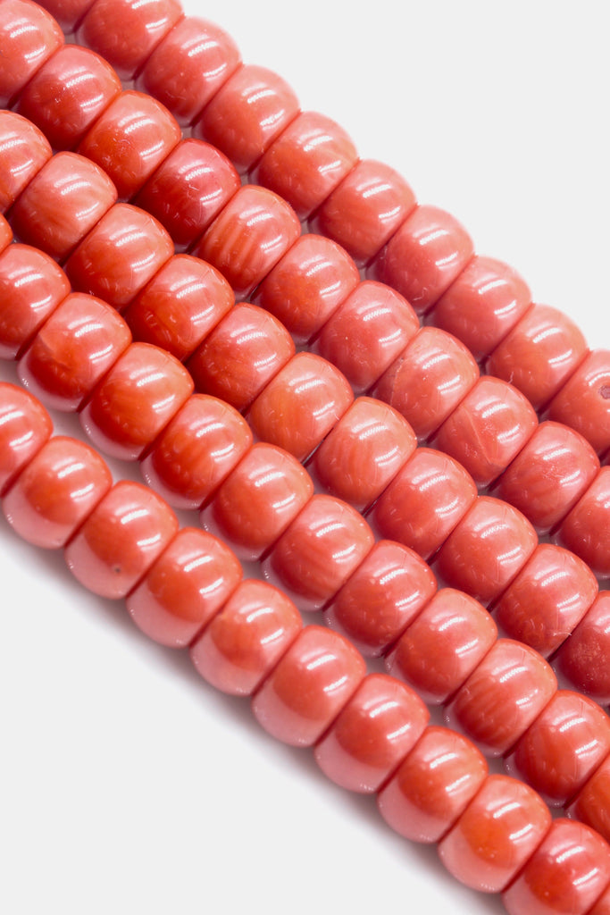 Natural Coral Beads Coral Necklace Italian Coral beads orange Coral Beads Coral Beads Orange Coral Beads Coral Bead Necklace SKU: 113145-Beads-Planet Gemstones