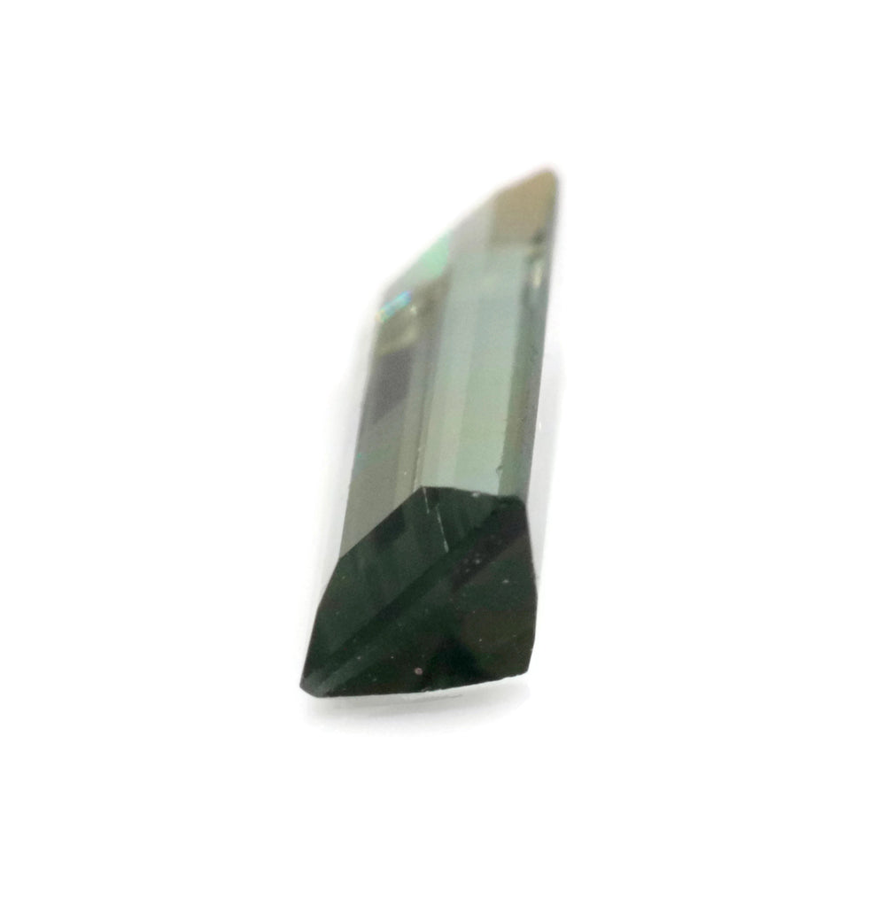 Natural Green Tourmaline Gemstone Black Tourmaline Stone October Birthstone DIY Jewelry Supply Tourmaline Stone Approx 2ct 13x4mm SKU:113195-Tourmaline-Planet Gemstones