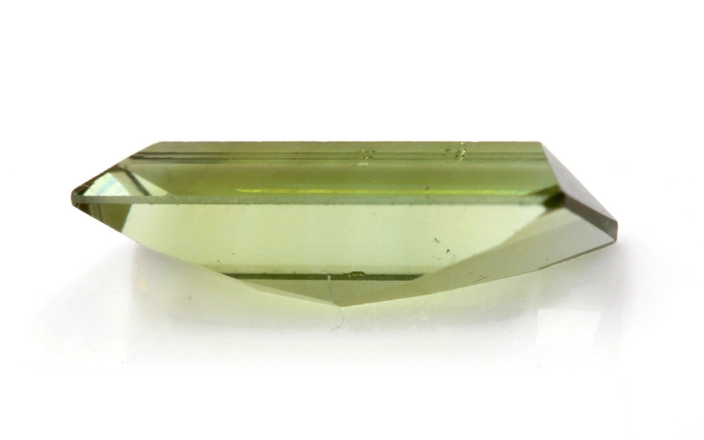 Natural Tourmaline Green Tourmaline DIY Jewelry Supply Tourmaline October birthstone Baguette Tourmaline Approx 2ct 12x4mm SKU:113196-Tourmaline-Planet Gemstones