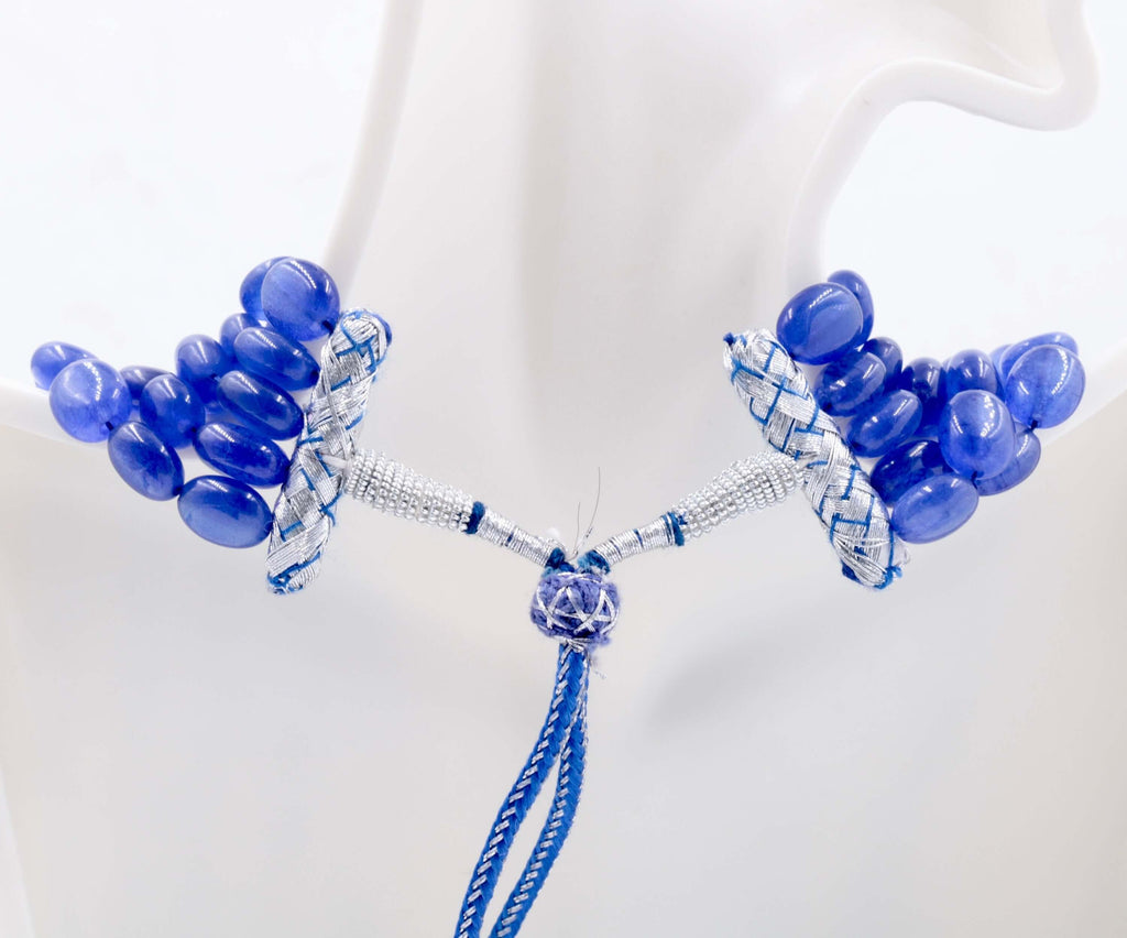 Genuine Sapphire Necklace Blue Sapphire Necklace Sapphire gemstone beads Blue gemstone necklace Sapphire Beaded Necklace SKU: 113215,114254-Planet Gemstones