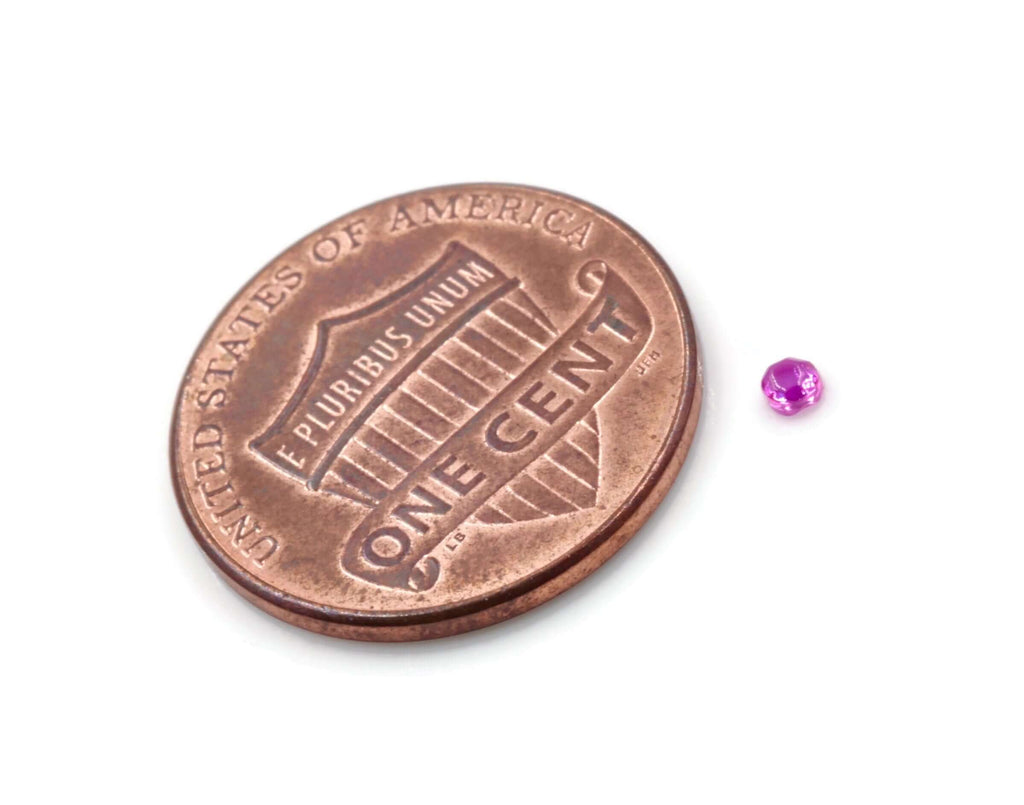 Lab Created Ruby 4.25mm,3.25mm,2.5mm & 2mm gemstone Jewelry Supply Round Ruby 50 Pcs DIY Jewelry Supplies SKU: 114160,114161,114162,114142-Planet Gemstones