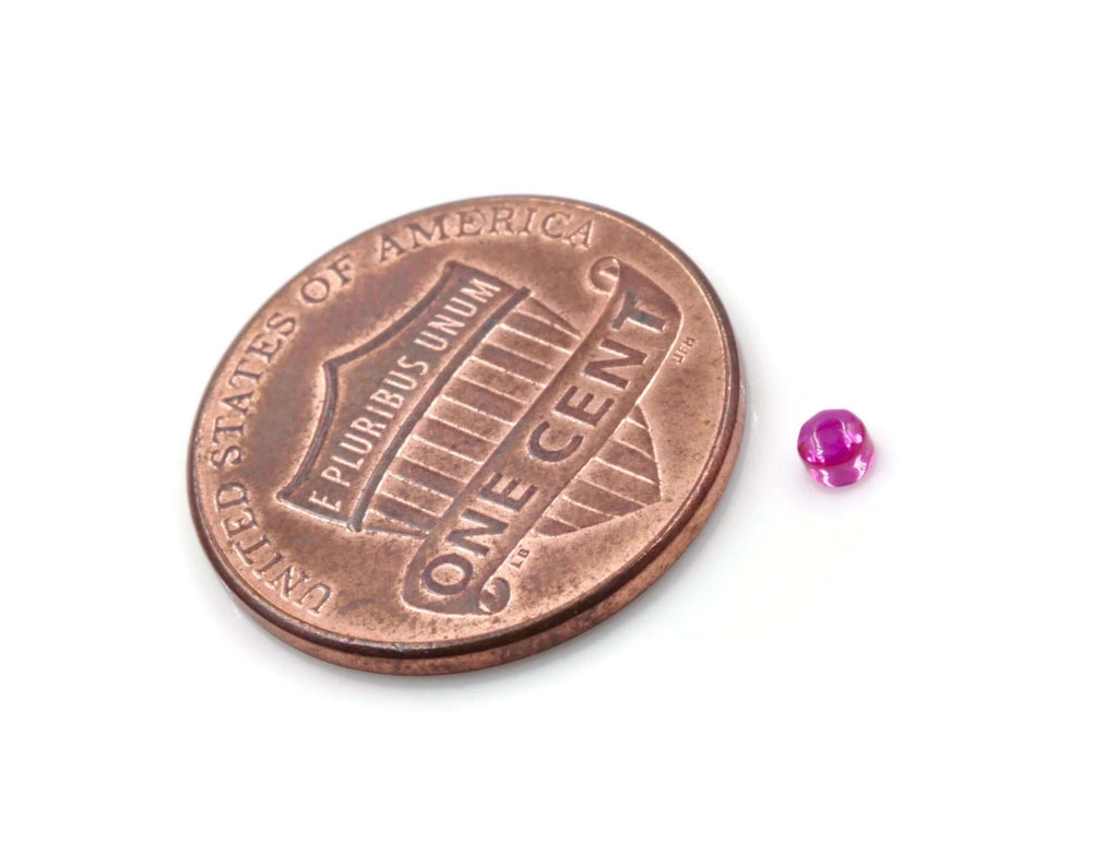Lab Created Ruby 4.25mm,3.25mm,2.5mm & 2mm gemstone Jewelry Supply Round Ruby 50 Pcs DIY Jewelry Supplies SKU: 114160,114161,114162,114142-Planet Gemstones