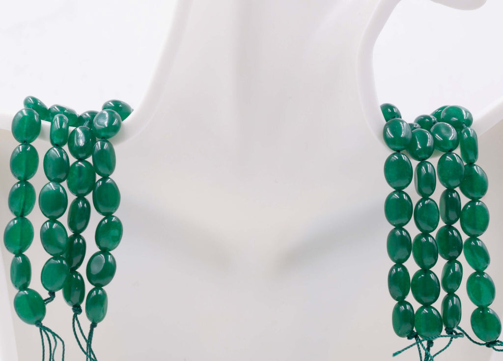 Genuine Emerald Quartz Beads Emerald Necklace Green gemstone Beads Emerald Gemstone Beads Green Jade Necklace Jade Bead Necklace SKU:113273,113274-Emerald-Planet Gemstones