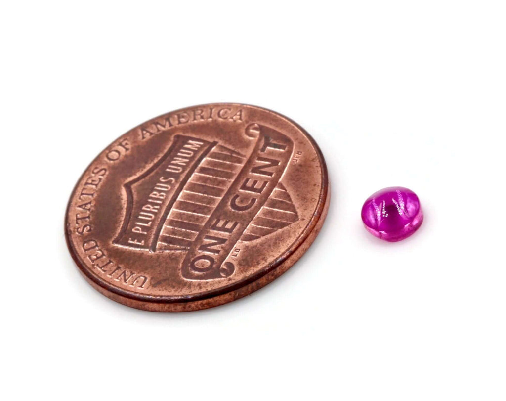 Lab Created Ruby 4.25mm,3.25mm,2.5mm & 2mm gemstone Jewelry Supply Round Ruby 50 Pcs DIY Jewelry Supplies SKU: 114160,114161,114162,114142-Planet Gemstones
