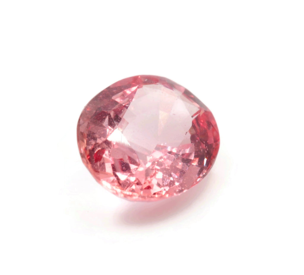 Natural Padparadscha sapphire 7.5x6.1mm 1.29ct Sapphire Gemstone Jewelry September Birthstone wedding gemstone SKU: 112913-Planet Gemstones